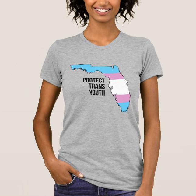 Camiseta Proteja a Juventude Trans da Flórida (Frente)