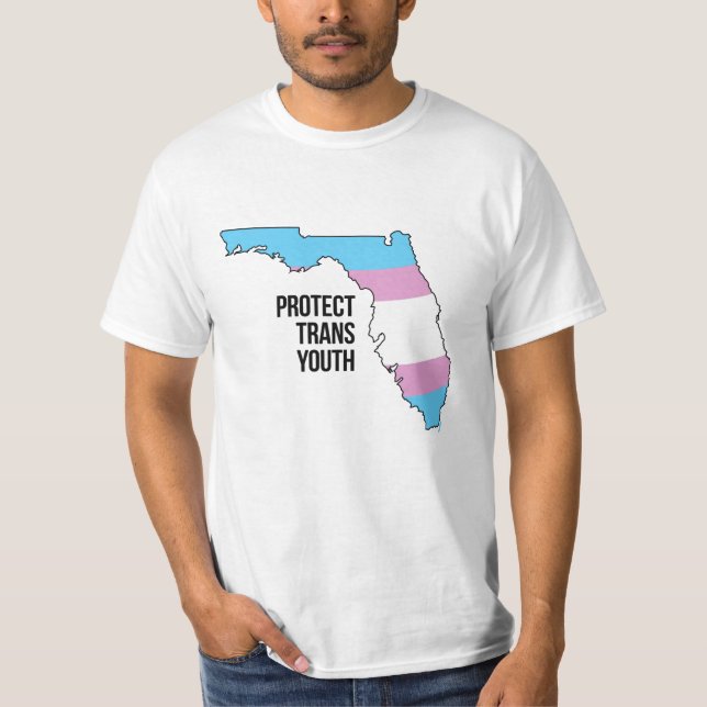 Camiseta Proteja a Juventude Trans do Florida (Frente)
