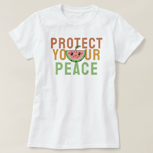 Camiseta Proteja a sua paz (Frente do Design)