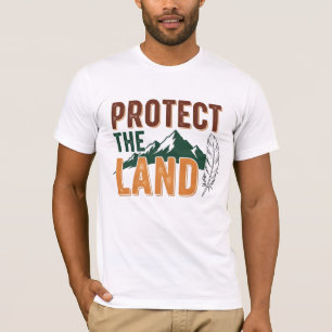 Camiseta "Proteja a Terra" Montanha Natural Ecológica