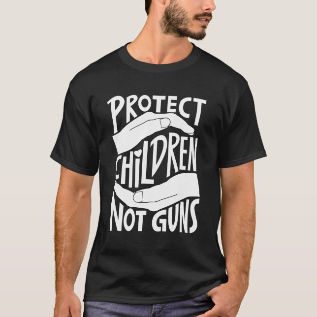Camiseta Proteja as crianças e não as armas (Frente)
