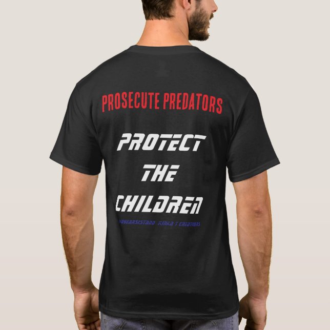 Camiseta Proteja As Crianças - P3 T-Shirt (Verso)