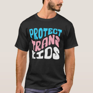 Camiseta Proteja as Crianças Trans Aliado LGBTQ+ Vidas Tran