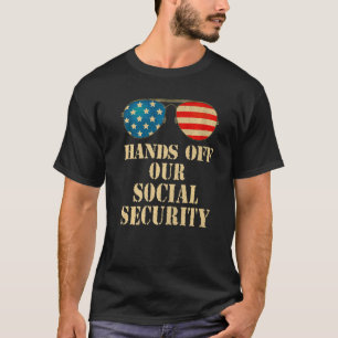 Camiseta Proteja As Mãos Da Segurança Social Da Nossa Segur