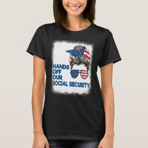 Camiseta Proteja As Mãos Da Segurança Social Da Nossa Segur