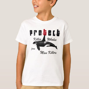 Camiseta Proteja baleias de assassino dos assassinos do