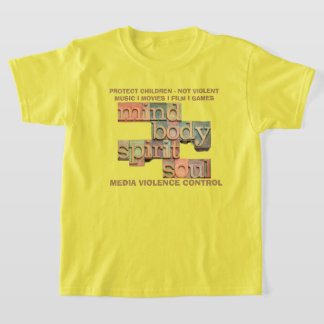 Camiseta Proteja Crianças Crianças Unisex Ylw Apron