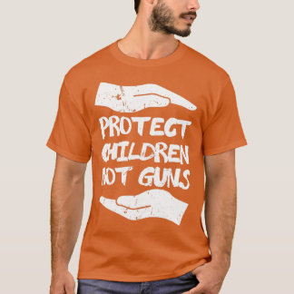 Camiseta Proteja Crianças Não Armas Vestem Dia Laranja