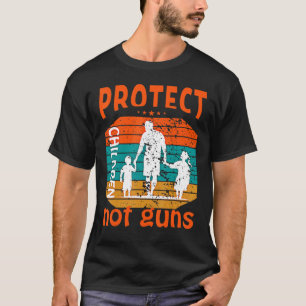 Camiseta Proteja Crianças Não Armas Vestem Laranja Suficien