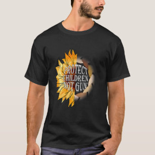 Camiseta Proteja Crianças Não Armas Vestem o Orange End Gun
