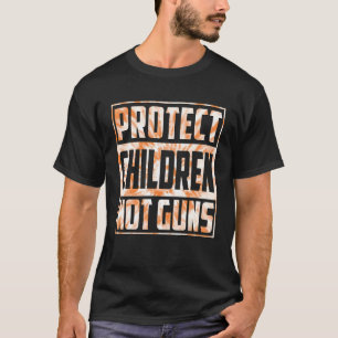 Camiseta Proteja Crianças Não Armas Vestem Vio de Arma Lara