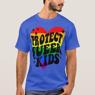 Camiseta Proteja Crianças Queer Rainbow Diga Orgulho gay Mê