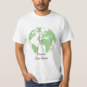 Camiseta "Proteja Nossa Casa" Terra Co Ambiental