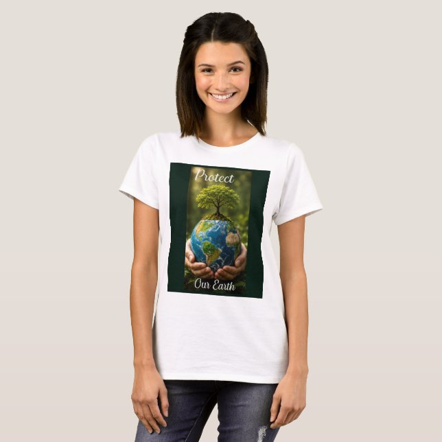 Camiseta Proteja Nossa Terra (Frente Completa)