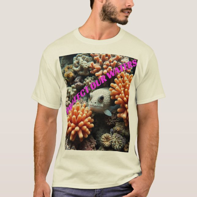 Camiseta Proteja nossas águas (Frente)