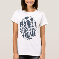 Proteja nosso Design de Vintage Planet T-Shirt