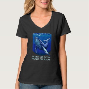 Camiseta Proteja Nosso Oceano Proteja Nosso Futuro Grande B
