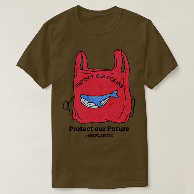 Camiseta Proteja nossos oceanos Proteja nosso futuro sem pl (Frente do Design)