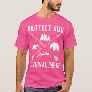 Camiseta Proteja nossos parques nacionais clássicos resiste
