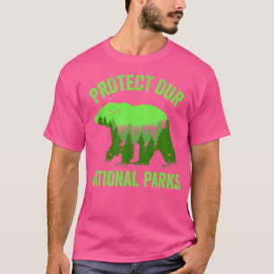 Camiseta Proteja nossos parques nacionais clássicos resiste