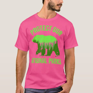 Camiseta Proteja nossos parques nacionais clássicos resiste