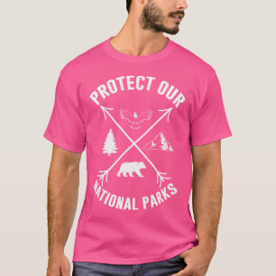 Camiseta Proteja Nossos Parques Nacionais Resista ao Acampa