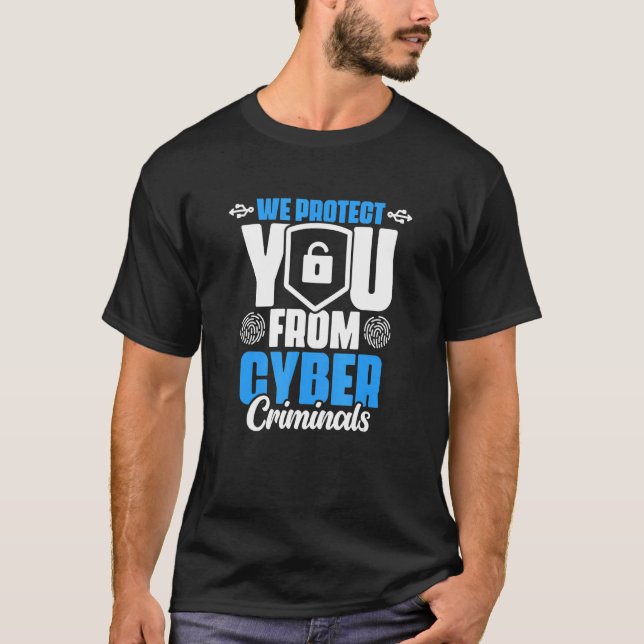 Camiseta Proteja-o do Cyber Computer Programmer Cyber S (Frente)