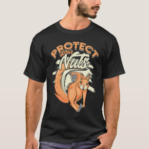 Camiseta Proteja o esquilo da floresta dos seus loucos