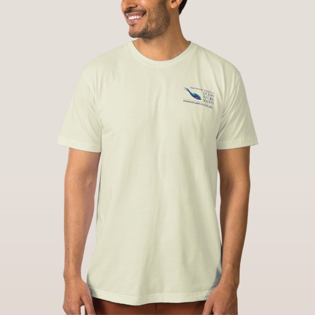 Camiseta "Proteja o oceano e você protege-se " (Frente)