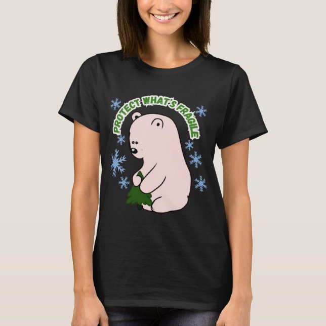 Camiseta Proteja o Que é Frágil de Forma Personalizada (Frente)