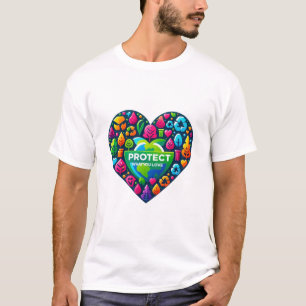 Camiseta Proteja o que você ama do eco-ativismo
