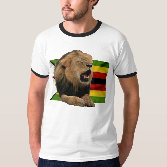 Camiseta Proteja os animais selvagens de Zimbabwe! (Frente)