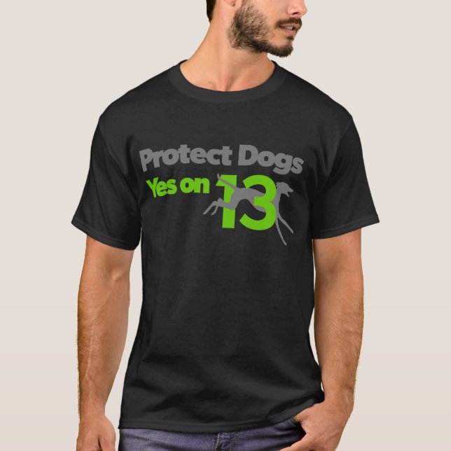 Camiseta Proteja os cães - YesOn13 (Frente)