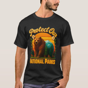 Camiseta Proteja os nossos parques nacionais com a natureza