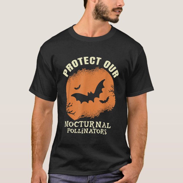 Camiseta Proteja os nossos polinizadores nocturnos no dia d (Frente)