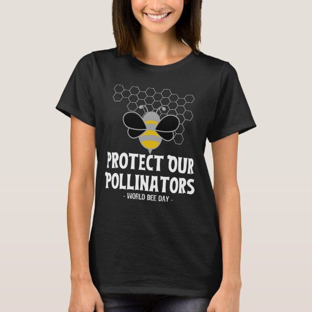 Camiseta Proteja os polinizadores.b (Frente)