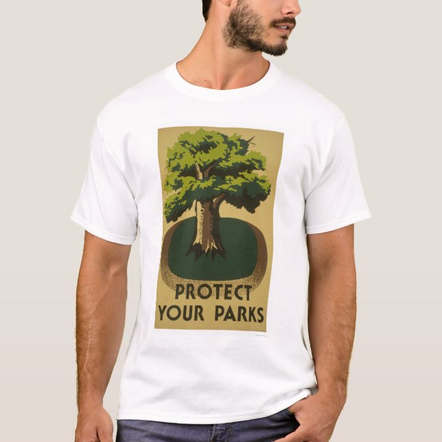 Camiseta Proteja seus parques WPA 1938 (Frente)