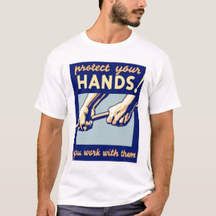 Camiseta Proteja suas mãos WPA 1936