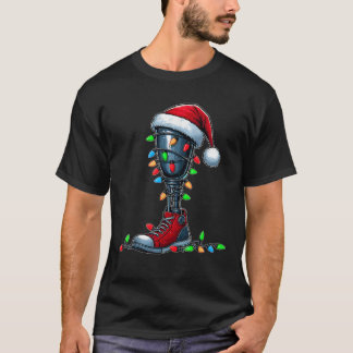 Camiseta Próteses Pernas Amputeia Amputeia Xmas Anúncio Uni