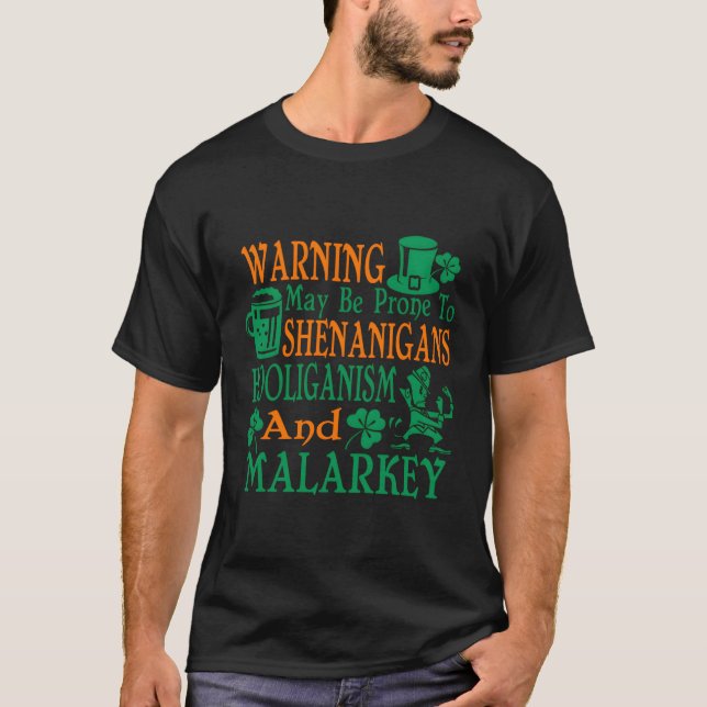 Camiseta Protesto a Shenanigans Hooligism Malarkey Rua Patr (Frente)