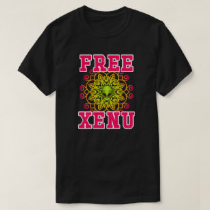 Camiseta Protesto Anti-Cientológico Free Xenu Rainbow Manda