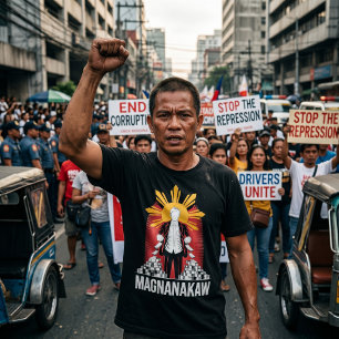 Camiseta Protesto Anti-Corrupção Filipino Marcos