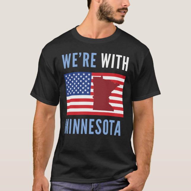 Camiseta Protesto Anti ICE Trump Minnesota (Frente)