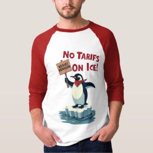 Camiseta Protesto Contra Pinguins - Sem Tarifas De Gelo
