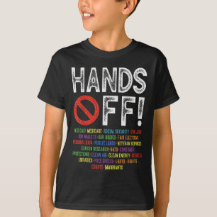 Camiseta Protesto contra segurança social resiste demo de s