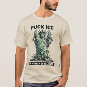 Camiseta Protesto da Estátua da Liberdade • Nenhum Ser Huma