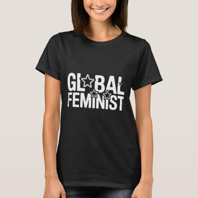 Camiseta Protesto de Empoderamento e Igualdade Feminista Gl (Frente)