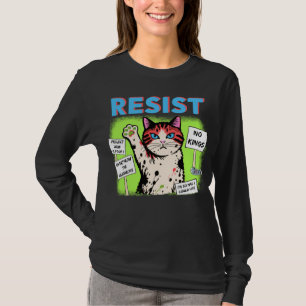 Camiseta Protesto de Resistência Gato 2025