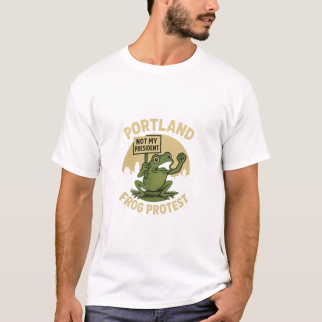 Camiseta Protesto do Sapo de Portland (Frente)