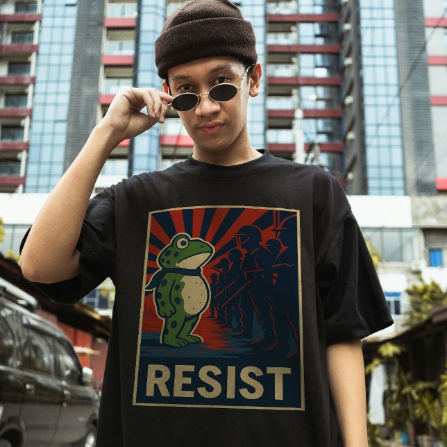 Camiseta Protesto do Sapo de Portland (Criador carregado)